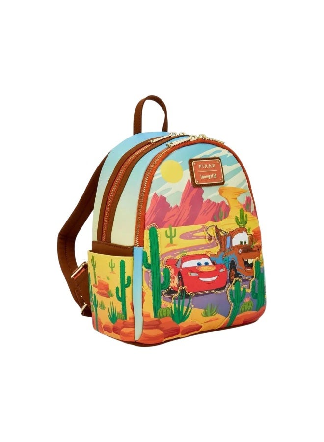 Loungefly X Funko Pop! Disney Pixar Cars Lightning Mcqueen & Mater Mini Backpack (22.86 X 11.43 X 26.67 Cm)  - Image 2
