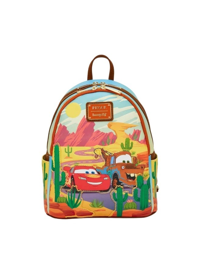 Loungefly X Funko Pop! Disney Pixar Cars Lightning Mcqueen & Mater Mini Backpack (22.86 X 11.43 X 26.67 Cm)  - Image 1