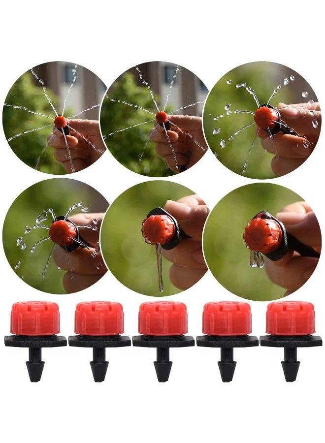 Soofam Brass spray nozzle tip, 10 PCS High Pressure Misting Nozzles with 8 inch Hose, 360° Adjustable Rotation for Outdoor Cooling System, Durable Lawn Humidification Sprayer Tips - Image 3