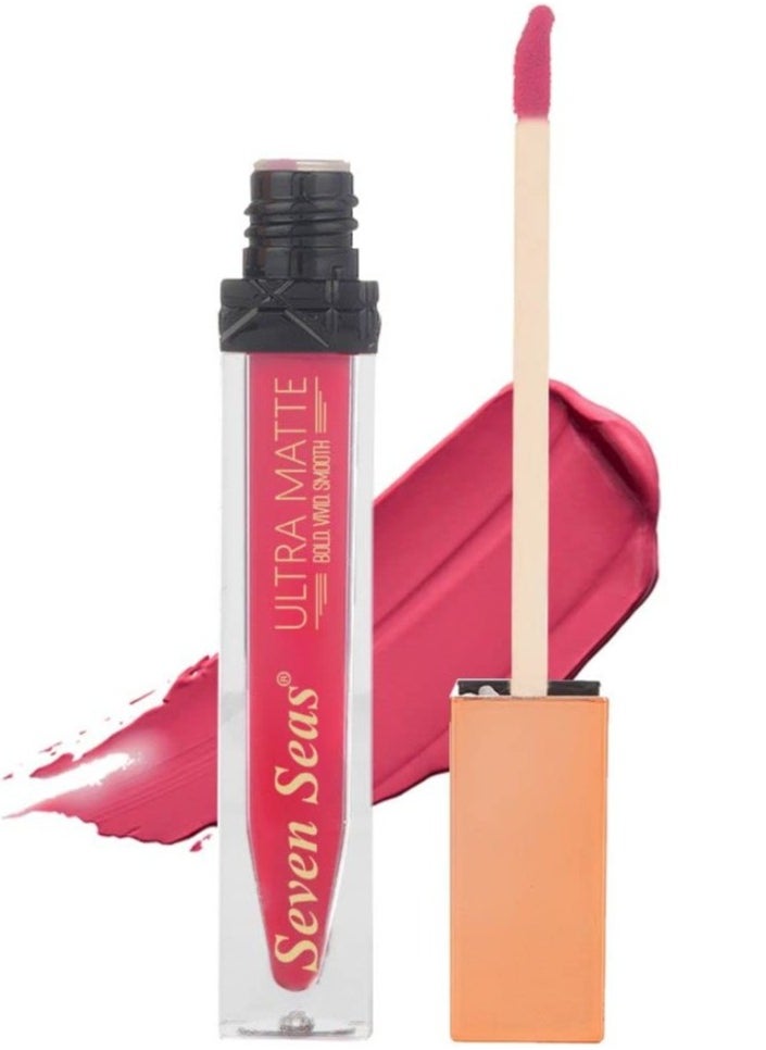 Seven Seas Seven Seas Ultra Smooth Matte Liquid Lipstick Smooth Lip Color Weightless Finish Long Lasting Matte Liquid Lipstick for Women Cardinal  - Image 1