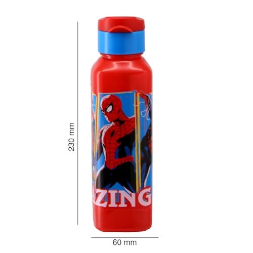 SKi Homeware Lock & Seal Disney Lunch Box + Water Bottle Combo, for School Kids, a Gift for Girls and Boys with Attractive Character Prints and Vibrant Colours (Spiderman 2) - Image 4