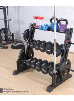 Yalla HomeGym Multifunctional Super Storage Rack Stand Weights Storage Rack for Dumbbells  Kettlebells Olympic Weight Plates And Olympic Barbells  - Image 5
