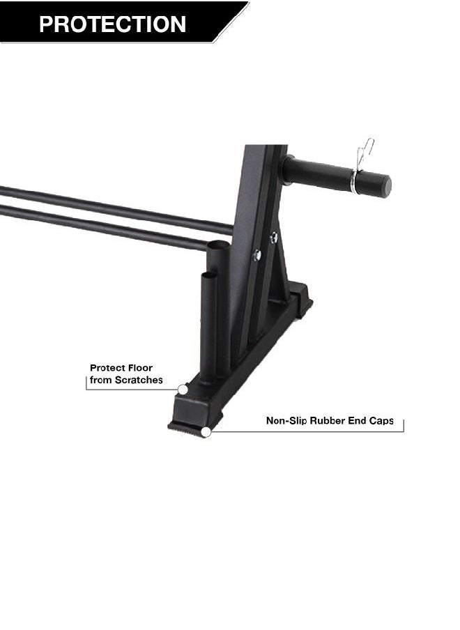 Yalla HomeGym Multifunctional Super Storage Rack Stand Weights Storage Rack for Dumbbells  Kettlebells Olympic Weight Plates And Olympic Barbells  - Image 4