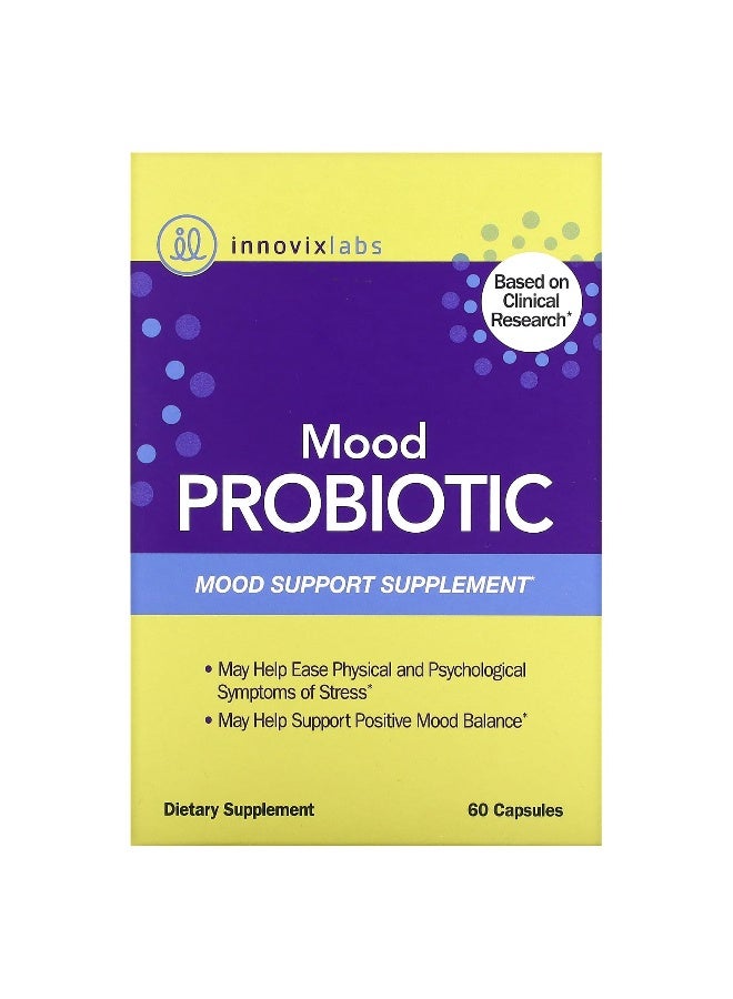 InnovixLabs InnovixLabs, Mood Probiotic, Mood Support Supplement, 60 Capsules - Image 1