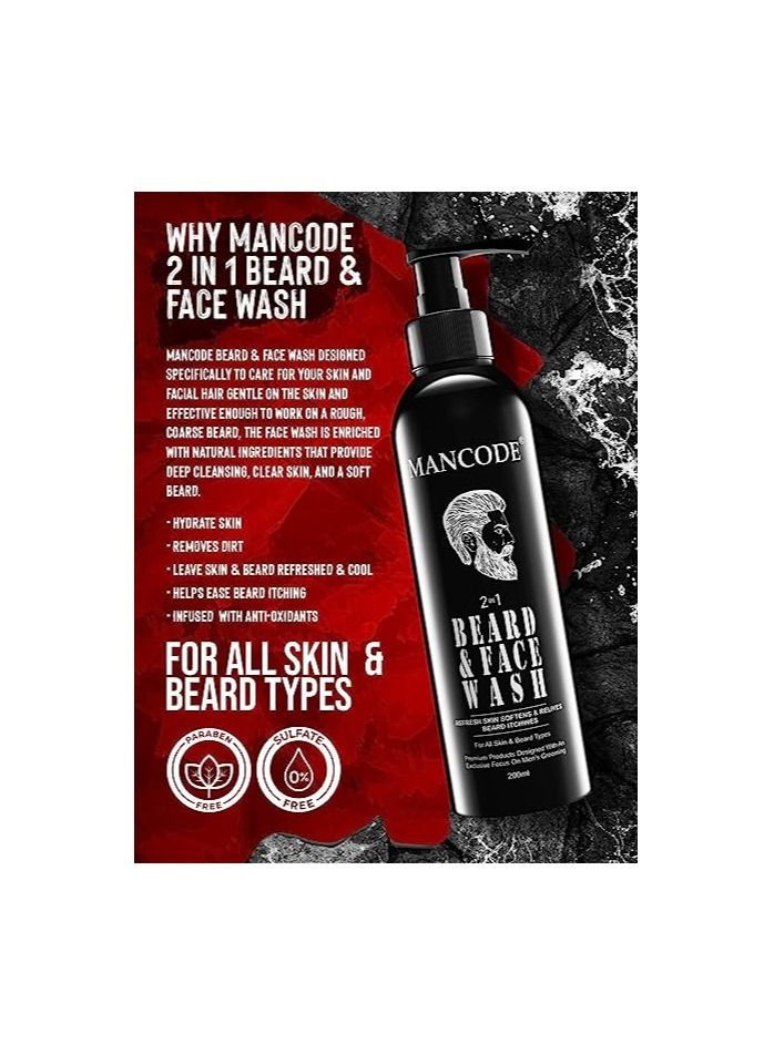 MANCODE MAN CODE Beard and Face Wash For Men Deep Impact Intense Clean 2 In 1 - Image 3