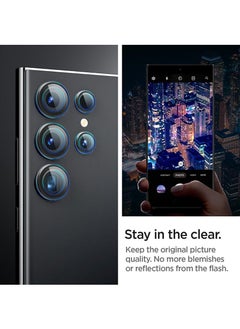 Spigen واقي عدسة الكاميرا Glastr Ez Fit Optik Pro Samsung Galaxy S24 ULTRA [عبوتان] - أسود  - Image 4