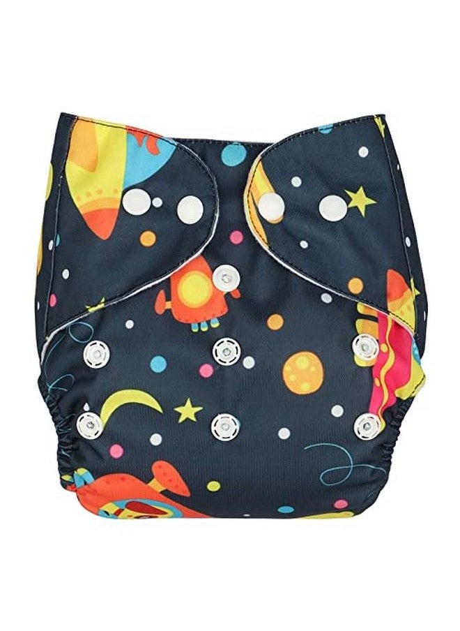 Chinmay Kids Combo Of Printed Cloth Diaperreusable Washable Adjustable Snap Buttons Cloth Diaper For Babies (0 36 Months) With Wet Free Insert Pads (Pack Of 3) (Baby Pinkdark Bluewhite)  - Image 4