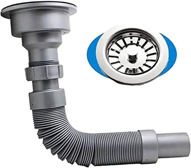 Kitchen Sink Drain Hose 3 Inch - White