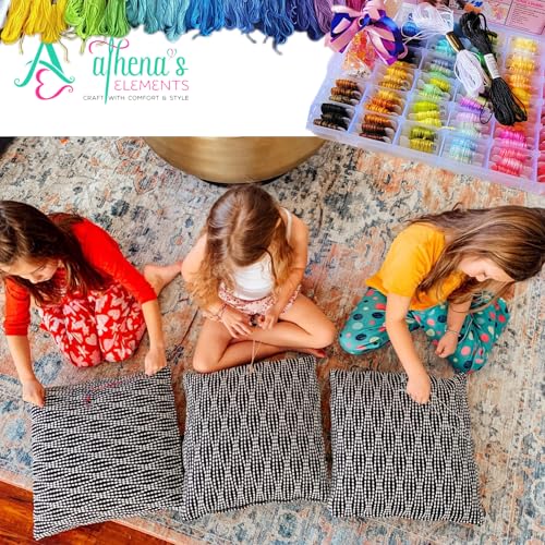 Athena's Elements - Embroidery Floss, Cross Stitch Thread, 276 Pcs Friendship Bracelet String Kit, Thread and Accessories - Perfect for Bracelet Making & DIY Embroidery Projects - Supplies - Image 3