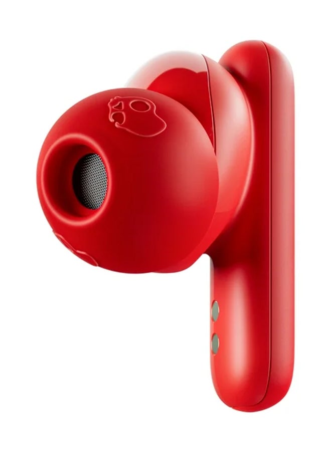Skullcandy Smokin' Buds in-Ear Wireless Earbuds, 20 Hr Battery, 50% Renewable Plastics, Microphone, Works with iPhone Android and Bluetooth Devices - Flame Red - Image 3