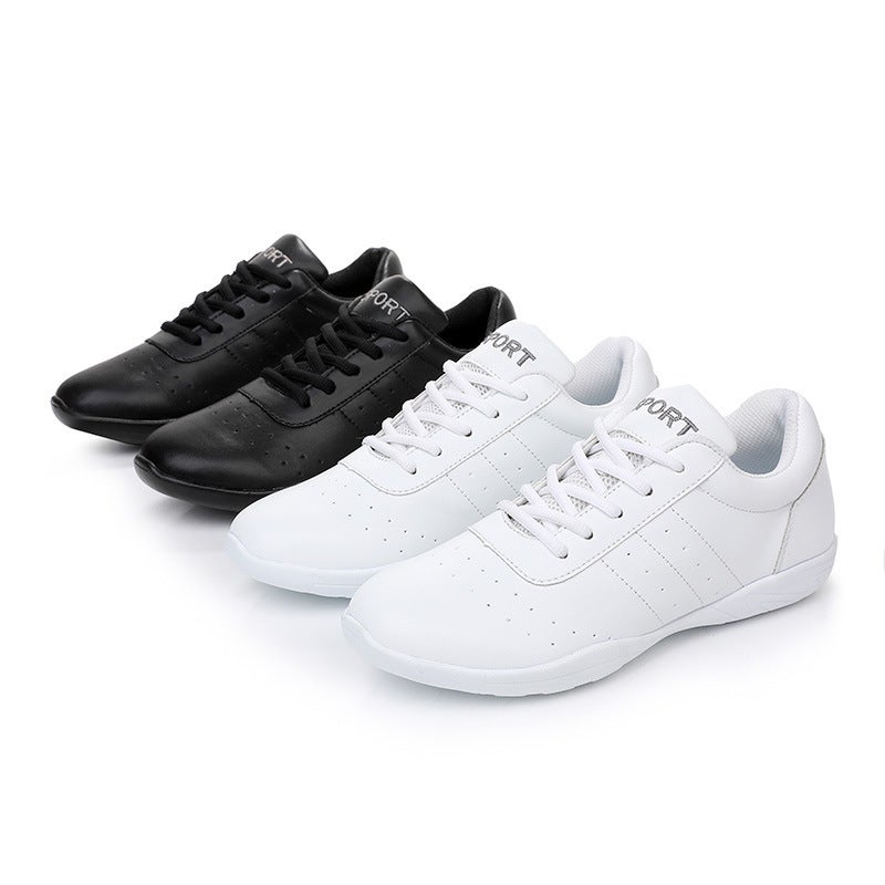 Competitive Aerobics Shoes Adult Children'S Soft Sole Dance Shoes Boys And Girls Dance Shoes Lala Shoes White Competition Training Shoes - Image 4