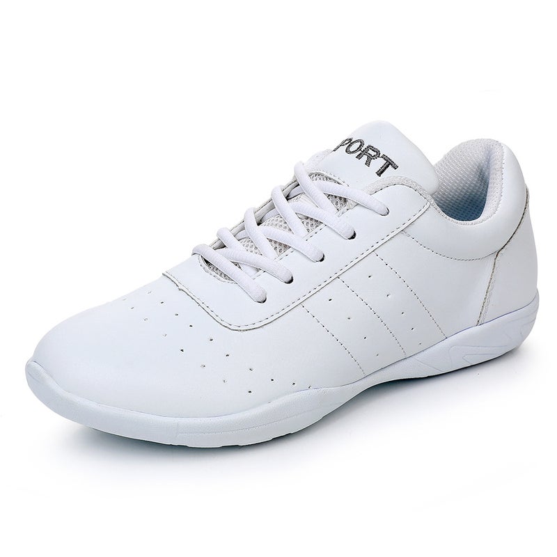 Competitive Aerobics Shoes Adult Children'S Soft Sole Dance Shoes Boys And Girls Dance Shoes Lala Shoes White Competition Training Shoes - Image 1