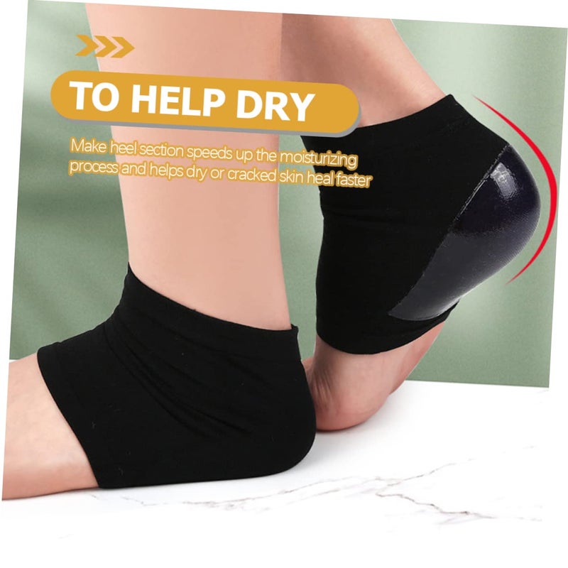 Reusable Silicone Heel Sleeves 2 Pairs For Cracked Dry Heels Comfortable Foot Cushions Men Women - Image 4