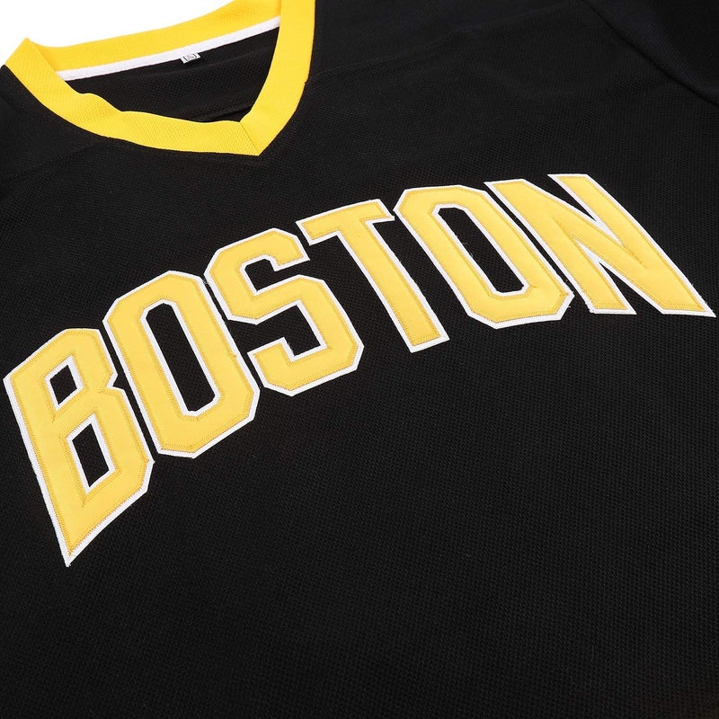 PRIMITAS Boston Happy Gilmore #18 Adam Sandler 1996 Movie Ice Hockey Jersey Stitched Letters and Numbers S-XXXL Black - Image 2
