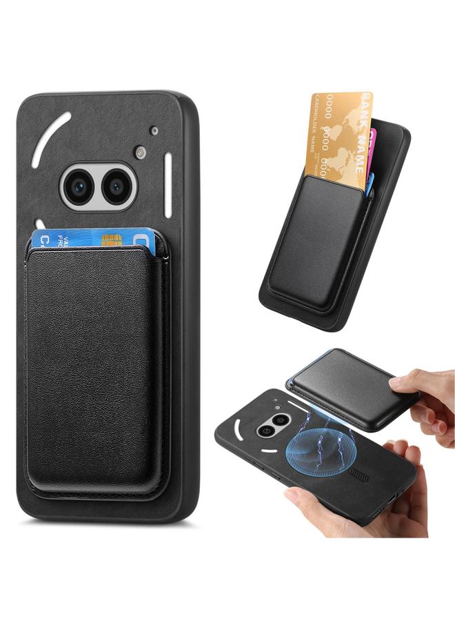 اس-توب جراب لهاتف Nothing Phone 2a Retro Magsafe Card Bag غطاء خلفي من البولي يوريثان - Image 1