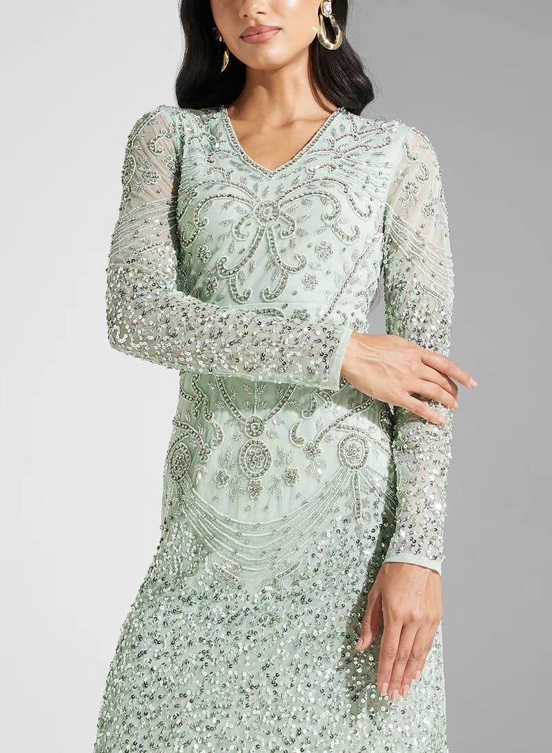 Amelia Rose Sequin Embellished Dress