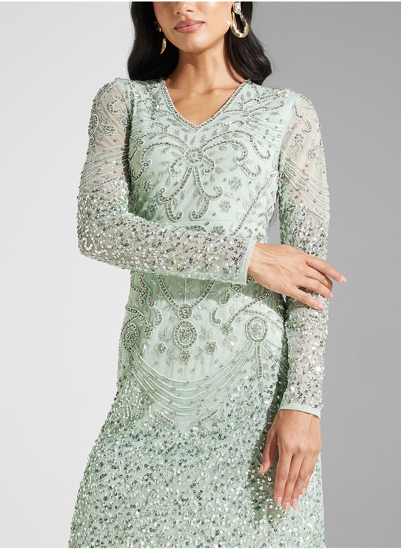 Amelia Rose Embellished Dress  - Image 3