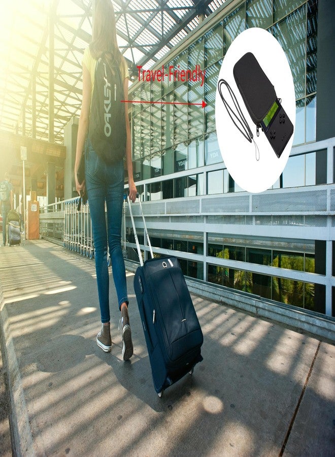spansee Slim Case Compatible with Analogue Pocket - Lightweight Neoprene Protective Sleeve, Shockproof Scratch-Resistant Travel Pouch with Dual Zipper - Black - Image 5