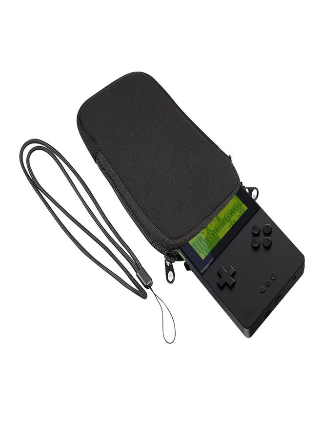spansee Slim Case Compatible with Analogue Pocket - Lightweight Neoprene Protective Sleeve, Shockproof Scratch-Resistant Travel Pouch with Dual Zipper - Black - Image 3