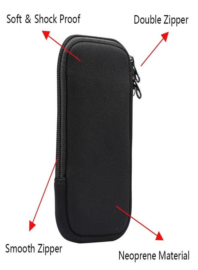 spansee Slim Case Compatible with Analogue Pocket - Lightweight Neoprene Protective Sleeve, Shockproof Scratch-Resistant Travel Pouch with Dual Zipper - Black - Image 2