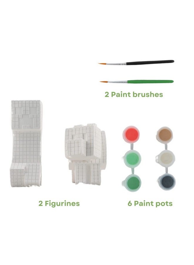 Innovative Designs Minecraft Paint Your Own Figurines Arts and Crafts Set for Boys Girls - Image 2