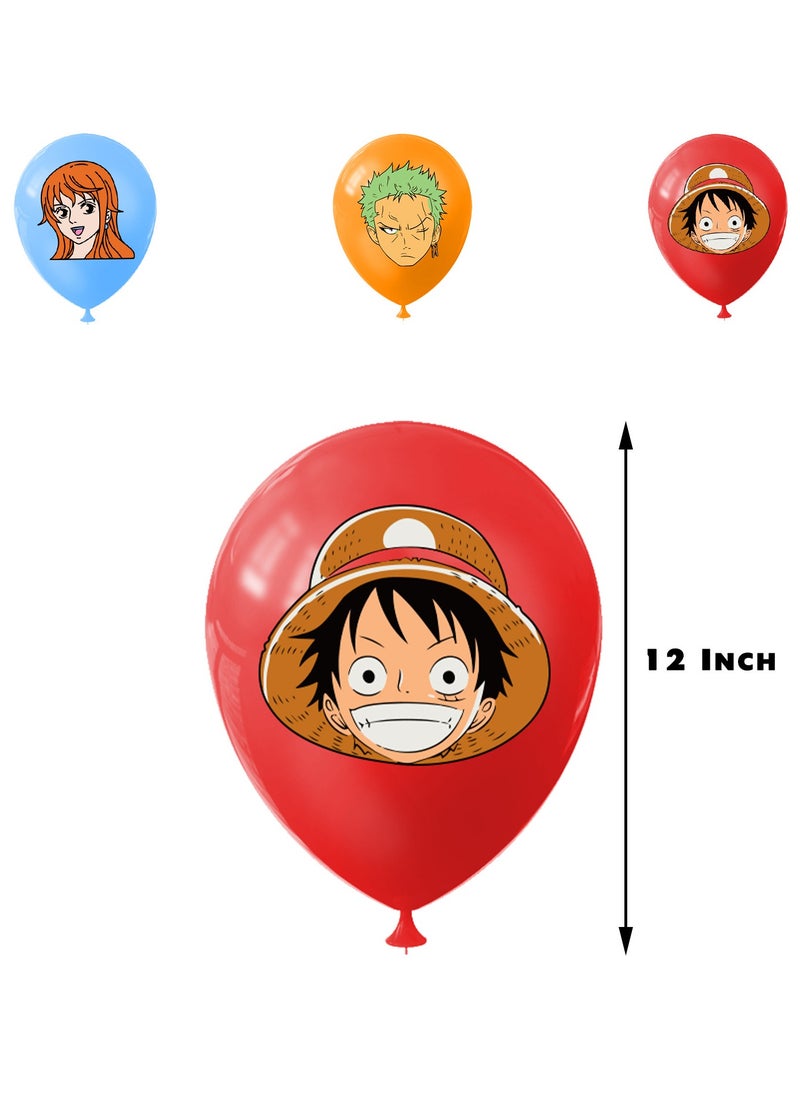Birthday Party Balloon Decoration ONE PIECE，Happy Birthday Banner,Cake Topper,Baby Shower Birthday Bachelorette Party Backdrop  - Image 5