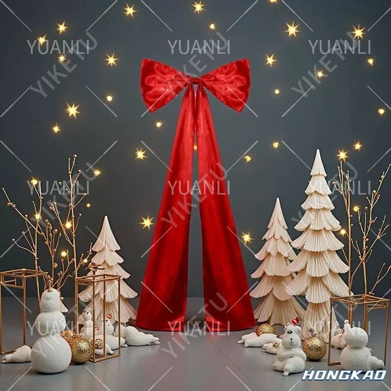 Wedding Decoration: Red Bow Decoration - Ideal For Arch Wall Window Layout Enhancement Party Decoration For Wedding Birthday Holiday Full Moon Celebration Venues - Image 3