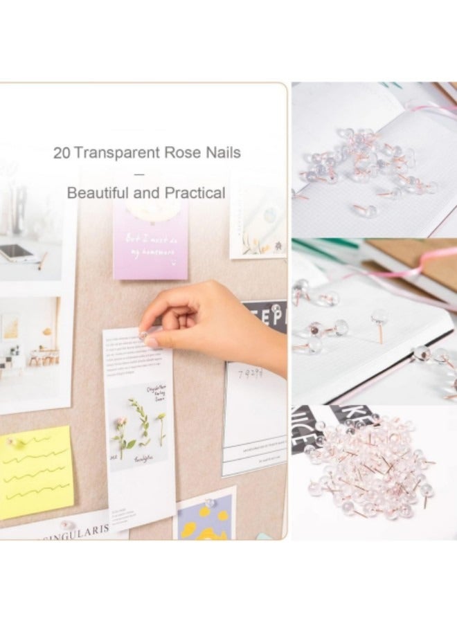 GGEROU Foldable Large Felt Bulletin Board, Folding Cork Board Alternative, Decorative Picture Framed Display Board with 20 Rose Pins, Grey 120*180cm - Image 5