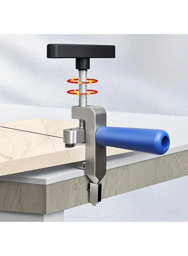 Silvery Manual Glass Tile Cutter With Diamond Wheel Heavy Duty Adjustable Metal Base - Image 4