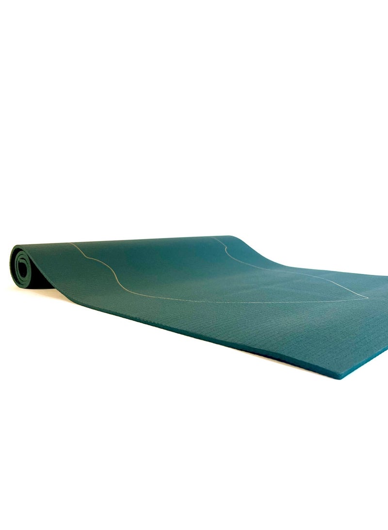 SABEEL Prayer Mat Rug Knee Support 5mm Thick Rug Green - Image 1