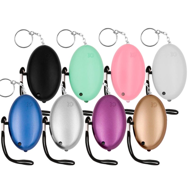 KOSIN Safe Sound Personal Alarm, 8 Pack 140DB Personal Security Alarm Keychain with LED Lights, Emergency Safety Alarm for Women, Men, Children, Elderly - Image 2