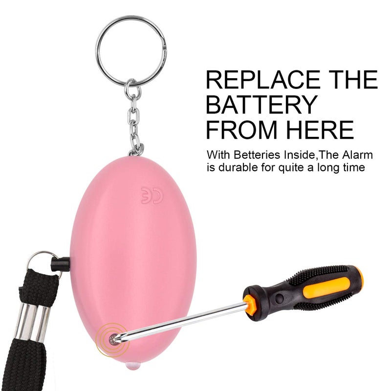 KOSIN Safe Sound Personal Alarm, 8 Pack 140DB Personal Security Alarm Keychain with LED Lights, Emergency Safety Alarm for Women, Men, Children, Elderly - Image 4