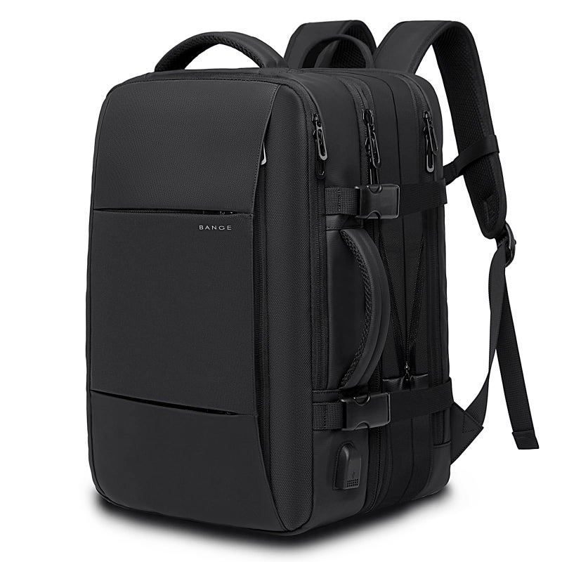 BANGE 45L Carry On Backpack, Weekender Travel Backpacks, 17.3 inch Laptop Back Pack Business Expandable Bag for Men and Women - Image 1