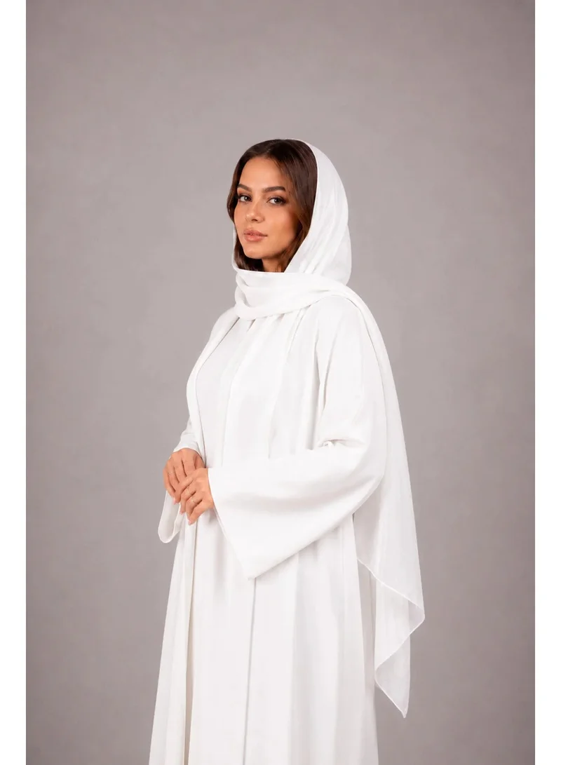 Ophelia white Bab Al Shams Abayas for Women – Elegant & Comfortable Modest Wear for Women | Best Price UAE
