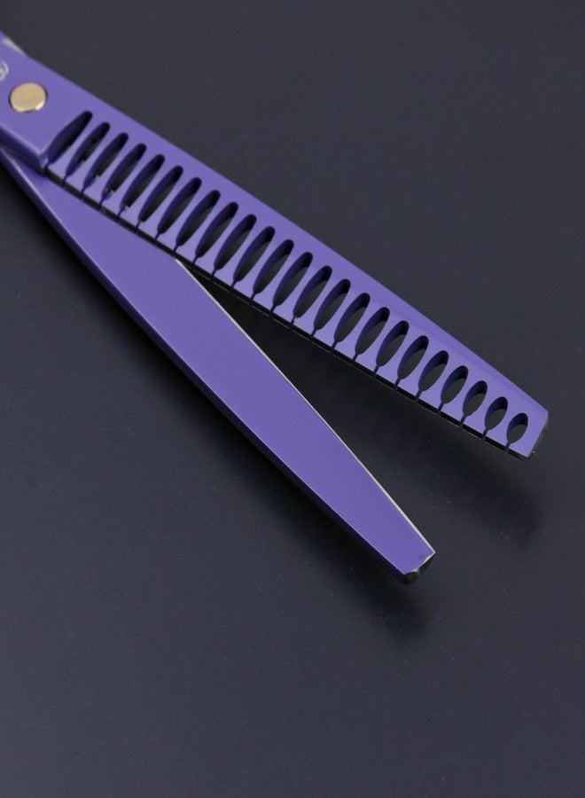 Purple Dragon 8.0 inch Professional Dog Grooming Hair Cutting Scissor &Curved Scissor&Chunker Shear Kit with Bag - for Pet Groomer or Family DIY Pet Use - Image 5