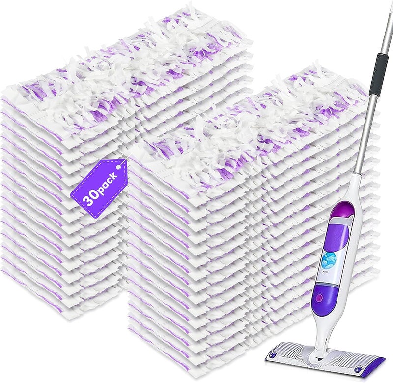 Bpbdzz 30 Pack Power Mop Refills Compatible with PowerMop Multi-Surface Floor Mop and PowerMop Wood Mop, Replacement Power Mop Pads - Image 1