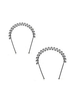 ELRINZA Daily Use Black Metal Hair Curler Hair Band For Men Women Head Band For Men And Women Black2 Pic  - Image 2
