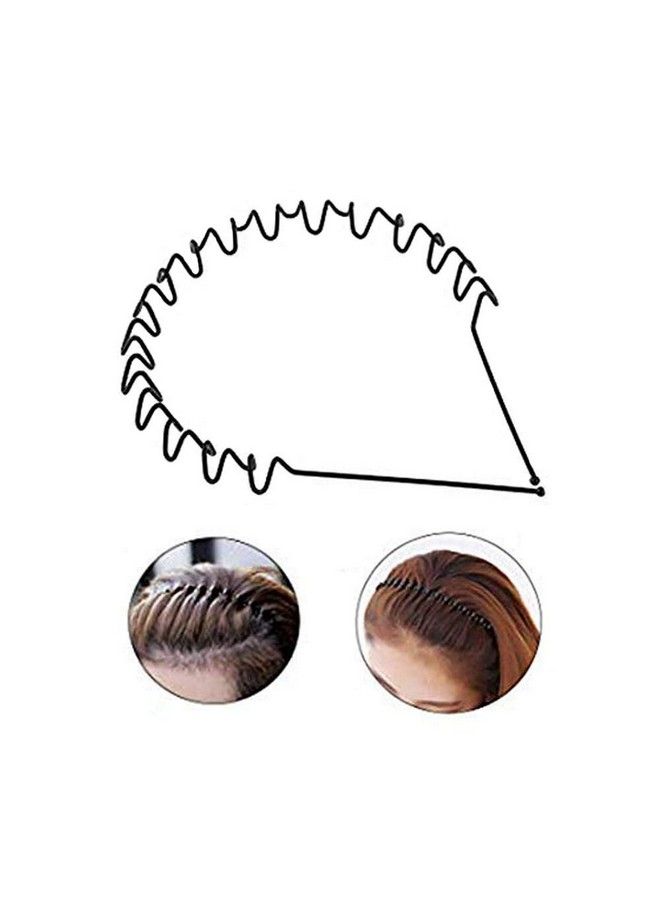 ELRINZA Daily Use Black Metal Hair Curler Hair Band For Men Women Head Band For Men And Women Black2 Pic - Image 4