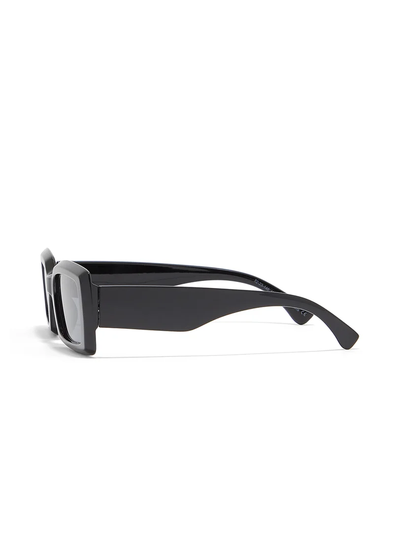 Blackout Zen,Women Sunglasses, Rectangle Sunglasses, UV Protection: UV400 (Black,Grey)