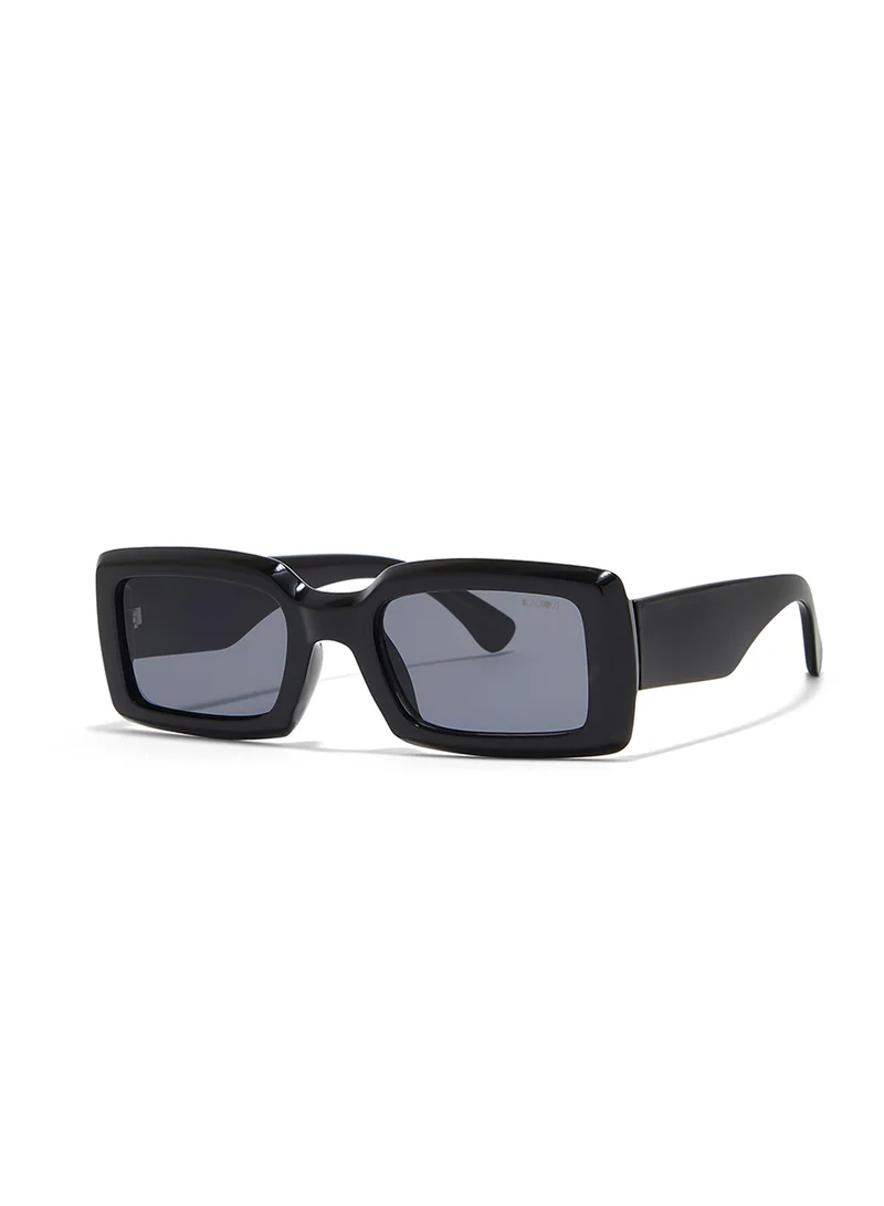 Blackout Zen,Women Sunglasses, Rectangle Sunglasses, UV Protection: UV400 (Black,Grey)