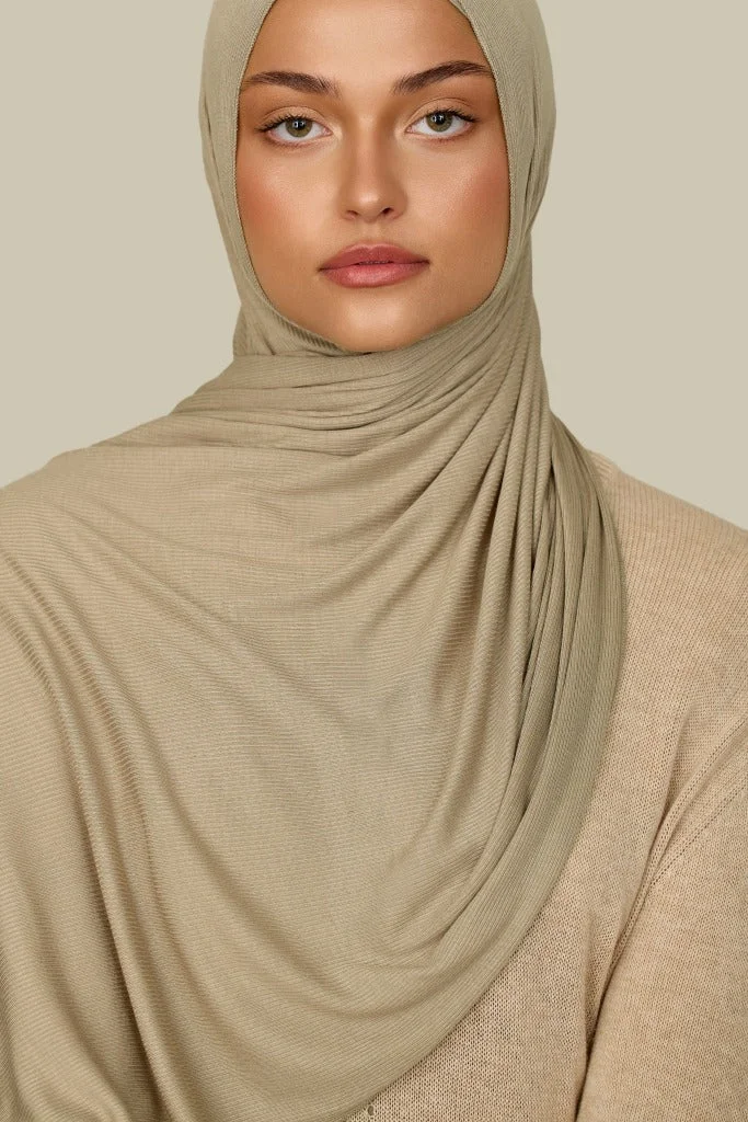 سيلكروز حجاب من قماش الخيزران المضلع بنعومة المنك عادي