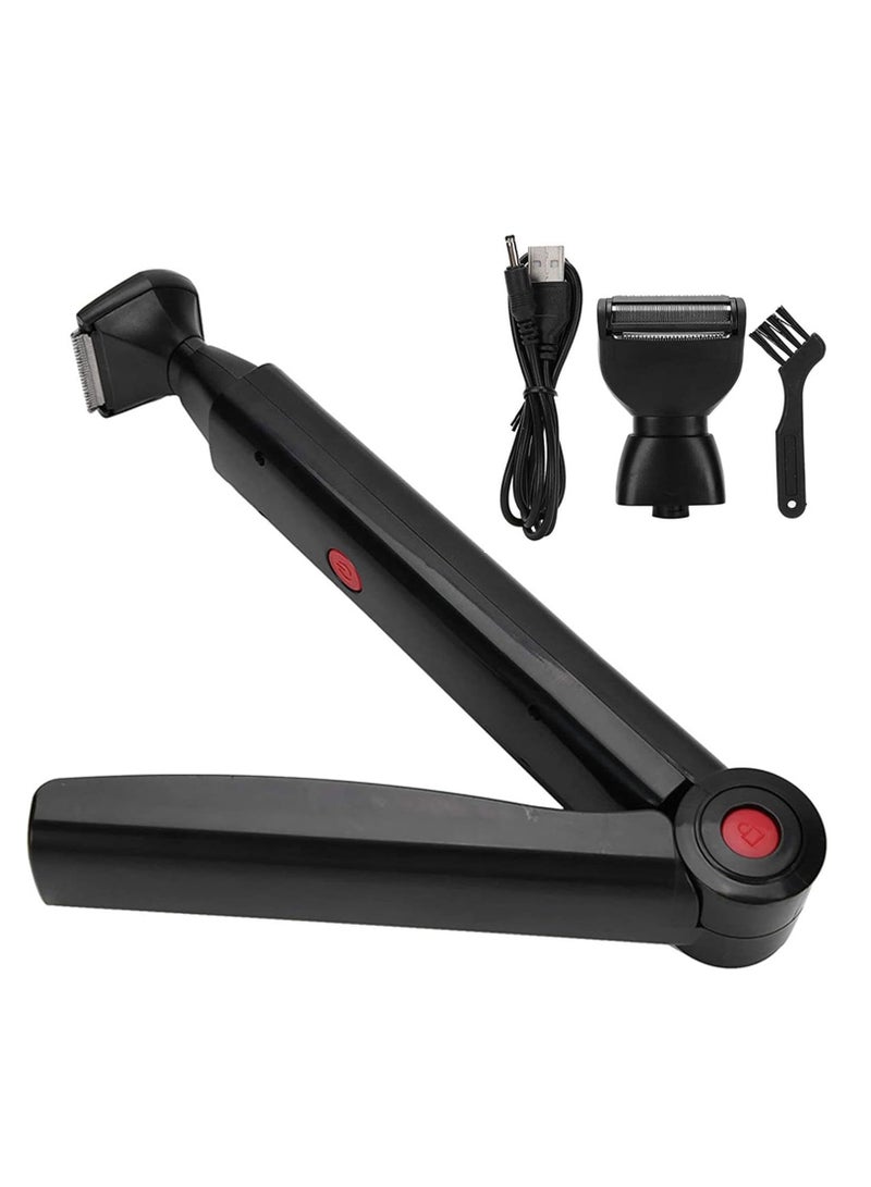 general Back Shavers for Men Long Handle,Multifunctional Self-Service Electric Back Hair Razor with Adjustable Handle,Black  - Image 3