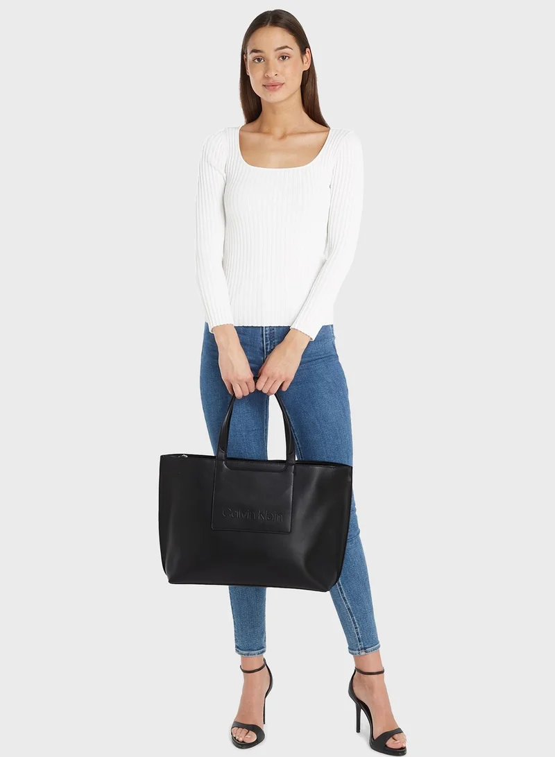 CALVIN KLEIN Top Handle Large Shopper Bag