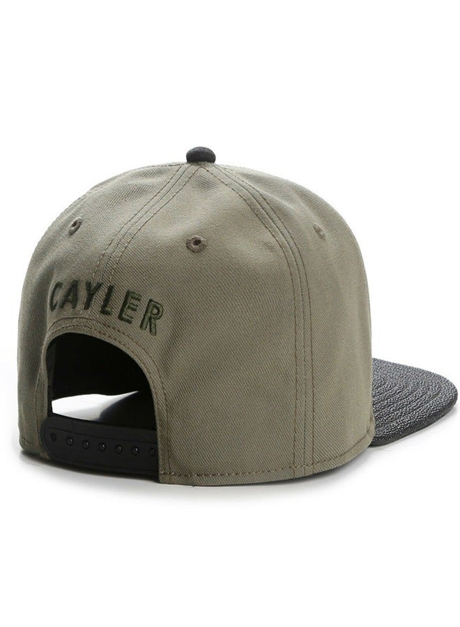 Simple Letter Pattern Personalized Hip-Hop Sun Protection Cap Green/Black - Image 2