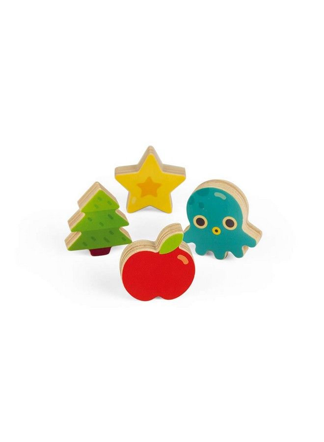 Janod Memory Touch Recognition Game 21 Wooden Pieces Ages 3+ J05318 - Image 3