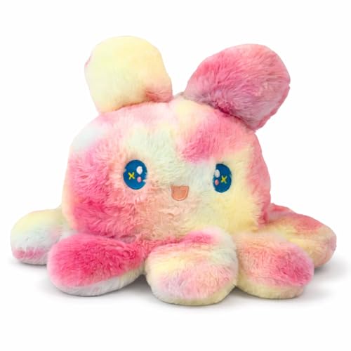 MABLE Rainbow Plush Mimi Octopus Toy – 30cm Soft & Cuddly Stuffed Octopus Plushie for Kids & Babies | Cute Kawaii Ocean Animal Gift for Girls & Boys | Ideal for Birthday & Nursery Décor - Image 1