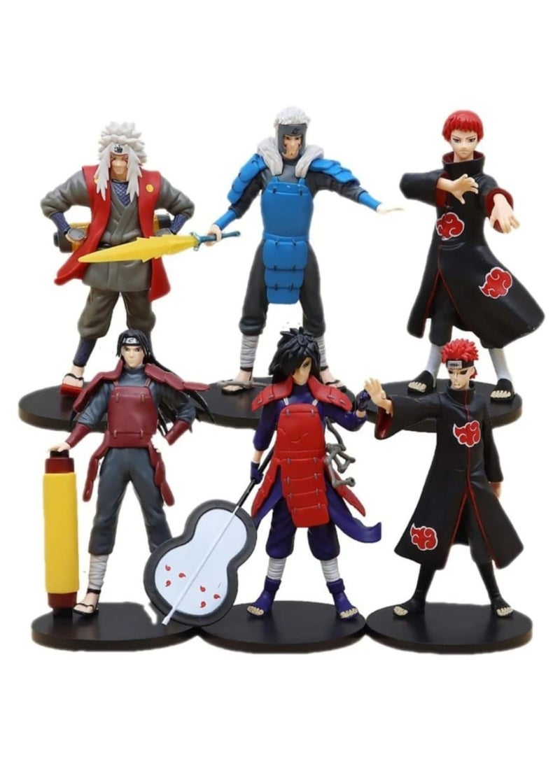 Anime Figure Naruto : Set Of 6 Editions Of The Second Generation With Base - Image 1