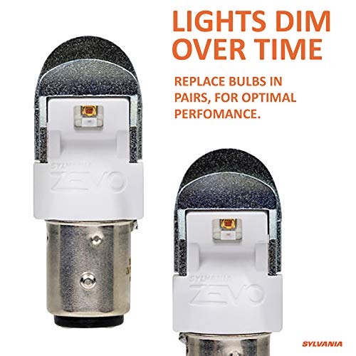 SYLVANIA - 2357 ZEVO LED Red Bulb - Bright LED Bulb, Ideal for Stop and Tail Lights (Contains 2 Bulbs) - Image 2