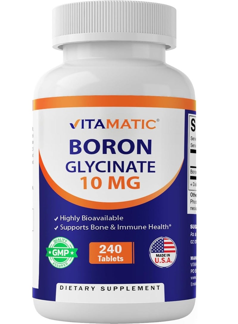 فيتاماتيك يدعم البورون المخلبي توازن الهرمونات وصحة العظام والأنسجة الضامة، 240 قرصًا تكفي لمدة 8 أشهر - Image 1