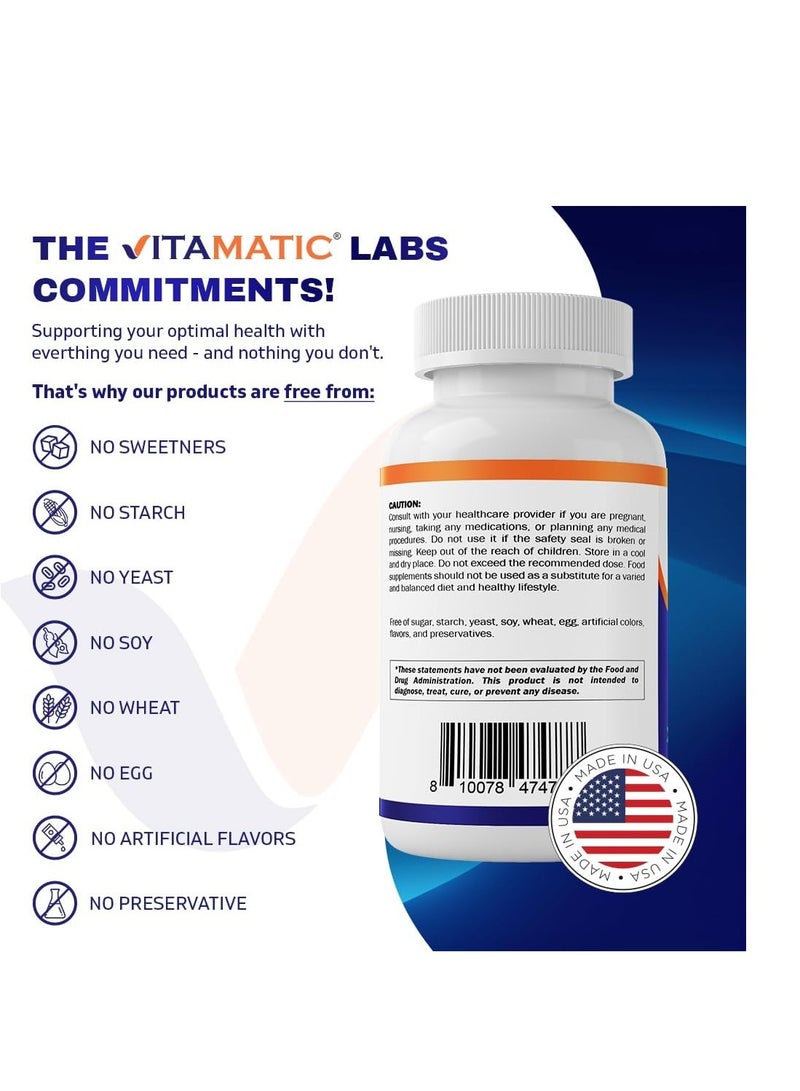 فيتاماتيك يدعم البورون المخلبي توازن الهرمونات وصحة العظام والأنسجة الضامة، 240 قرصًا تكفي لمدة 8 أشهر - Image 3